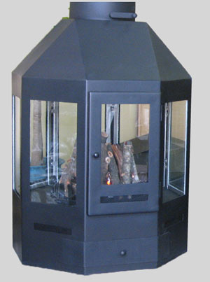 800 mm Octogon Fireplace